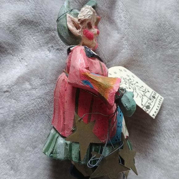 Vintage 1991 House of Hatten enchanted forest lady elf ornament - Picture 8 of 9